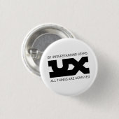 Badge Rond 2,50 Cm Incantations d'UX (Devant & derrière)