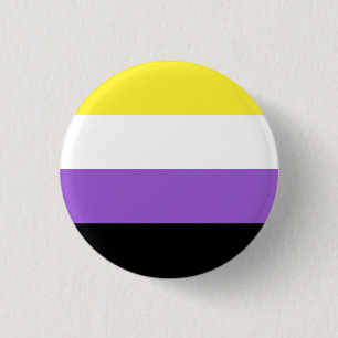 Badge Rond 2,50 Cm Indicateur de fierté non binaire