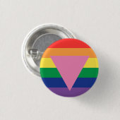 Badge Rond 2,50 Cm Indicateur de fierté triangle rose (Devant & derrière)