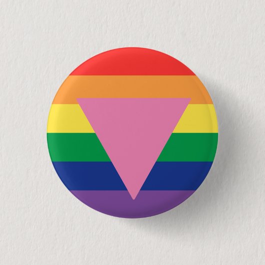 Badge Rond 2,50 Cm Indicateur de fierté triangle rose (Devant)