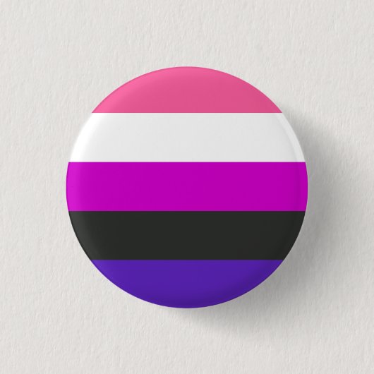 Badge Rond 2,50 Cm Indicateur de la fierté du fluide genderfluide (Devant)
