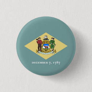 Badge Rond 2,50 Cm Indicateur d'état du Delaware