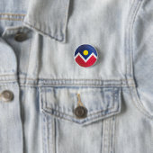 Badge Rond 2,50 Cm Indicateur d'icône Denver Round (En situation)