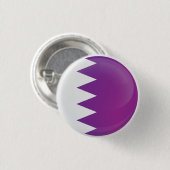 Badge Rond 2,50 Cm Indicateur d'icône ronde du Qatar (Devant & derrière)