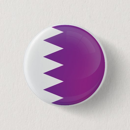 Badge Rond 2,50 Cm Indicateur d'icône ronde du Qatar (Devant)