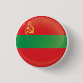 Badge Rond 2,50 Cm Indicateur d'icône ronde en Transnistrie (Devant)