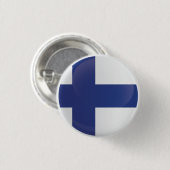 Badge Rond 2,50 Cm Indicateur d'icône ronde Finlande (Devant & derrière)