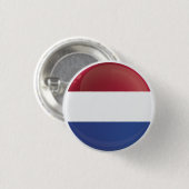 Badge Rond 2,50 Cm Indicateur d'icône ronde Pays-Bas (Devant & derrière)