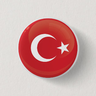 Badge Rond 2,50 Cm Indicateur d'icône ronde Turkiye