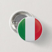 Badge Rond 2,50 Cm Indicateur Icône Arrondi Italie (Devant & derrière)