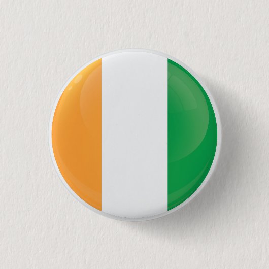 Badge Rond 2,50 Cm Indicateur Icône Ronde Irlande (Devant)