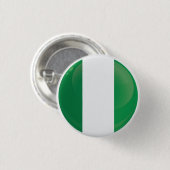 Badge Rond 2,50 Cm Indicateur Icône Ronde Nigeria (Devant & derrière)