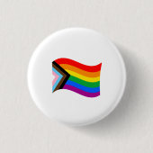 Badge Rond 2,50 Cm Indicateur Wavy Progress Pride (Devant)
