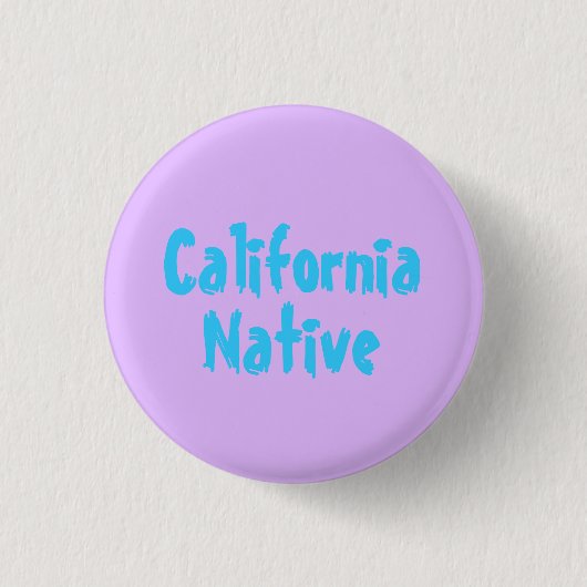 Badge Rond 2,50 Cm Indigène de la Californie (Devant)
