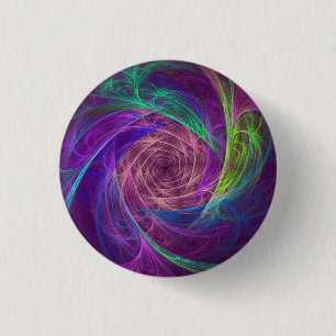 Badge Rond 2,50 Cm Infinité Colorée