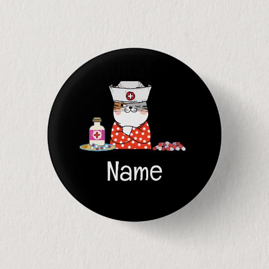 Badge Rond 2,50 Cm Infirmière (Devant)