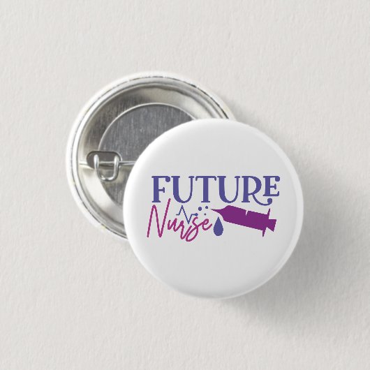 Badge Rond 2,50 Cm Infirmière future (Devant & derrière)
