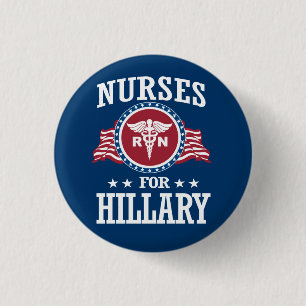 BADGE ROND 2,50 CM INFIRMIÈRES POUR HILLARY