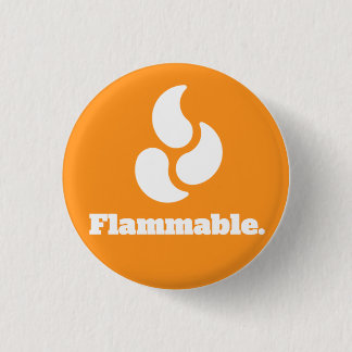 Badge Rond 2,50 Cm Inflammable - bouton rond