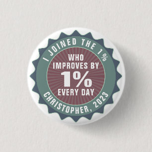 Badge Rond 2,50 Cm Influenceur motivationnel personnalisé de un pour 