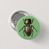 Badge Rond 2,50 Cm Insecte vert 2" bouton rond (Devant & derrière)