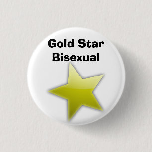 Badge Rond 2,50 Cm Insigne bisexuel d'étoile d'or