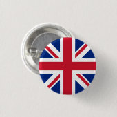 Badge Rond 2,50 Cm Insigne BRITANNIQUE - Union Jack (Devant & derrière)