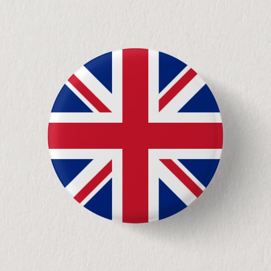 Badge Rond 2,50 Cm Insigne BRITANNIQUE - Union Jack (Devant)