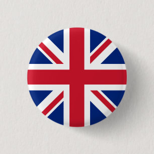 Badge Rond 2,50 Cm Insigne BRITANNIQUE - Union Jack