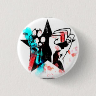 Badge Rond 2,50 Cm Insigne coloré de droits des animaux