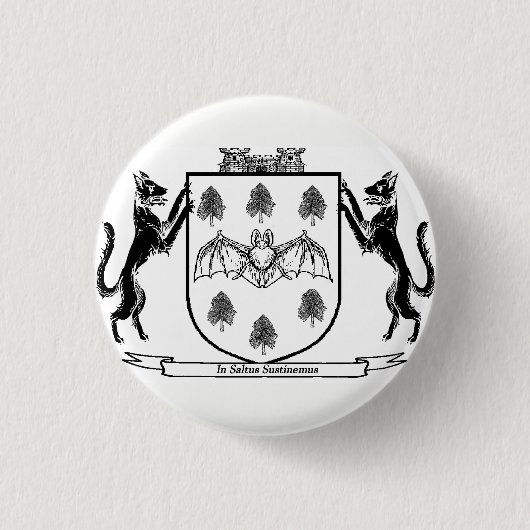 Badge Rond 2,50 Cm Insigne d'armoiries de Vampire (Devant)