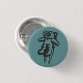 Badge Rond 2,50 Cm insigne de bouton d'astronaute (Devant & derrière)