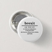 Badge Rond 2,50 Cm insigne de brexit (Devant & derrière)