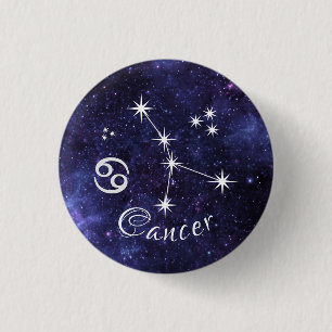 Badge Rond 2,50 Cm Insigne de cancer, insigne d'horoscope zodiaque