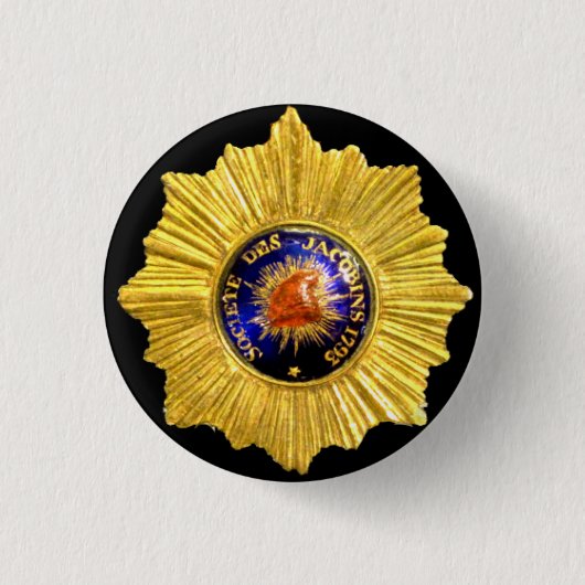 Badge Rond 2,50 Cm insigne de club de jacobin (Devant)