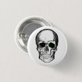 Badge Rond 2,50 Cm Insigne de crâne (Devant & derrière)
