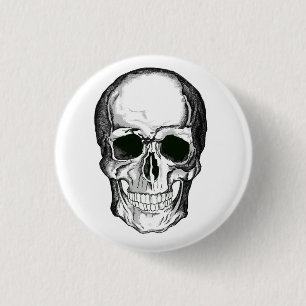 Badge Rond 2,50 Cm Insigne de crâne