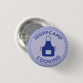 Badge Rond 2,50 Cm Insigne de cuisine d'IGGPPCamp (Devant & derrière)