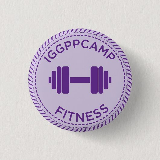 Badge Rond 2,50 Cm Insigne de forme physique d'IGGPPCamp (Devant)