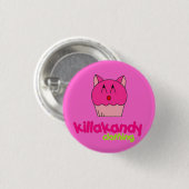 Badge Rond 2,50 Cm Insigne de Kitty KAT :) (Devant & derrière)