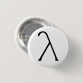 Badge Rond 2,50 Cm Insigne de lambda (Devant & derrière)