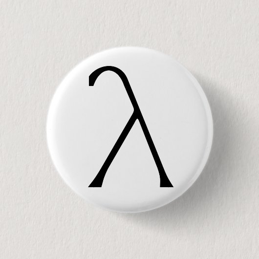 Badge Rond 2,50 Cm Insigne de lambda (Devant)