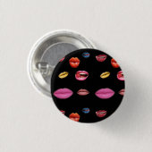 Badge Rond 2,50 Cm Insigne de lèvres (Devant & derrière)