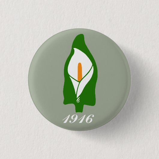 Badge Rond 2,50 Cm Insigne de lis de Pâques (Devant)