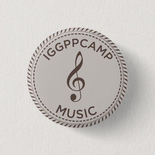 Badge Rond 2,50 Cm Insigne de musique d'IGGPPCamp (Devant)