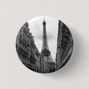 Badge Rond 2,50 Cm Insigne de Tour Eiffel