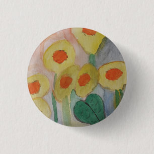 Badge Rond 2,50 Cm Insigne de tournesol Abstrait