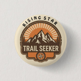 Badge Rond 2,50 Cm Insigne d'explorateur Trail Seeker | Récompense po