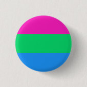Badge Rond 2,50 Cm Insigne drapeau polysexuel (Devant)