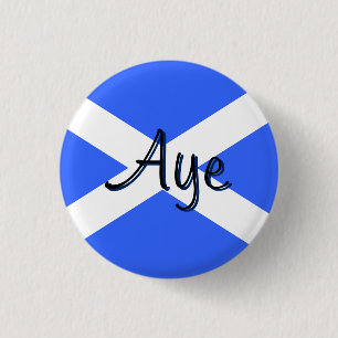 Badge Rond 2,50 Cm Insigne écossais de drapeau de Saltire de